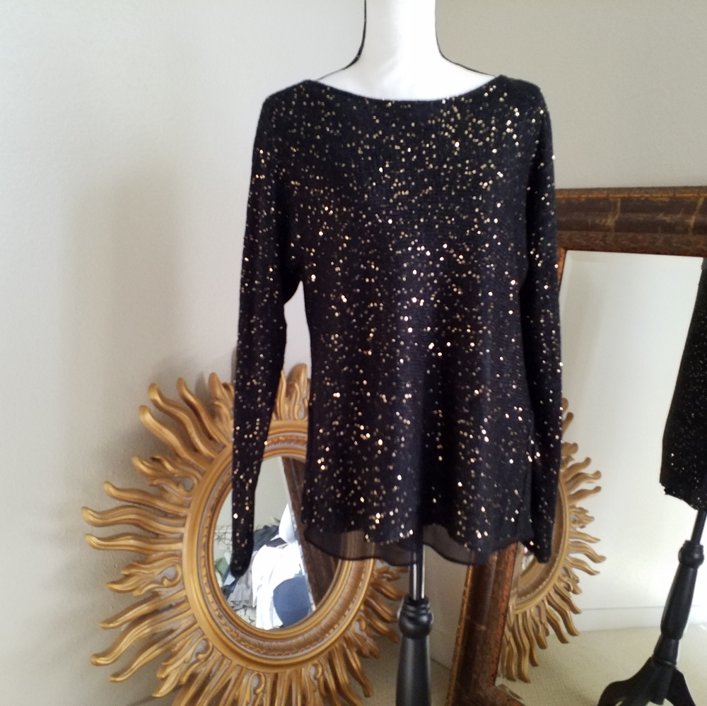 Alex Marie Sequin Sweaer